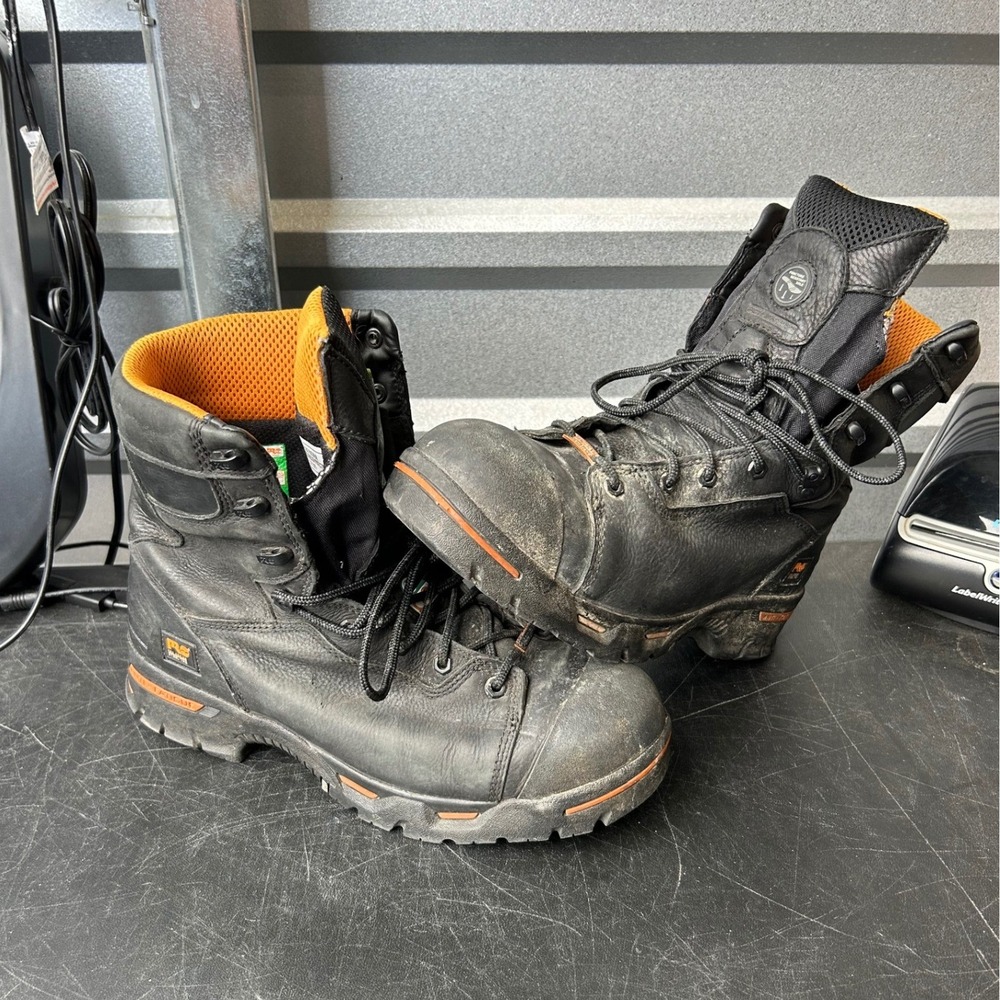 Timberland PRO Boondock 95567 Men 11.5M Black Composite Toe Work Boots Insulated